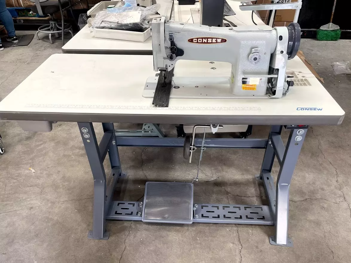 Consew 206RB-5 Sewing Machine With Table And Servo Motor | GoldStar Tool 8 Consew 206RB-5 Sewing Machine With Table And Servo Motor | GoldStar Tool - Image 6