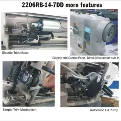Consew 2206RB-14-7-DD Industrial Sewing Machine | GoldStar Tool -consew shop 2206RB 14 7 DDa
