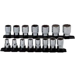 USAG 15 Piece Metric Bihexagonal Socket Set – 3/8″ Drive -consew shop 235 1 2 n s15 f02 web