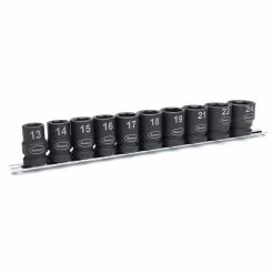 Eastwood 1/2″ Metric Shallow 10 Piece Impact Socket Set