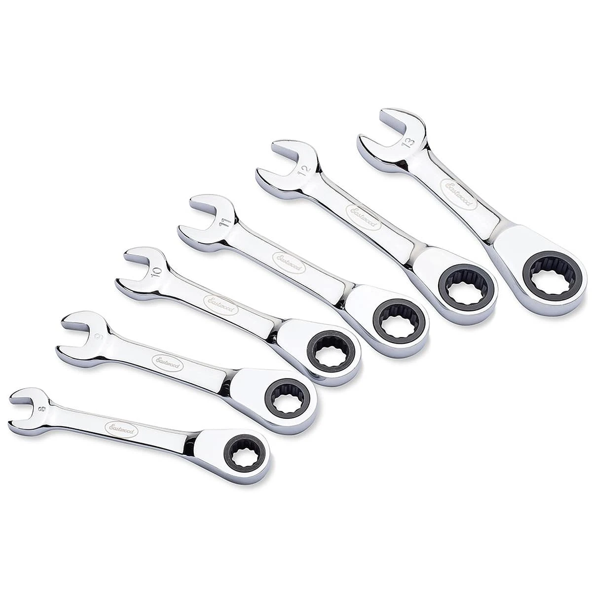 Eastwood 6pc Stubby MM Ratcheting Wrench 3 Eastwood 6pc Stubby MM Ratcheting Wrench