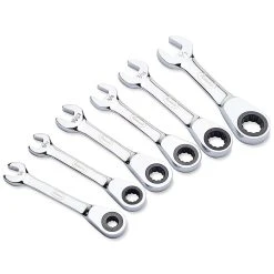 Eastwood 6pc Stubby SAE Ratcheting Wrench