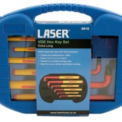 Laser Extra Long Insulated Hex Key Set 6pc -consew shop 5515 Packaging