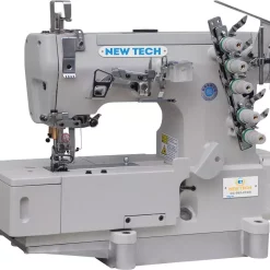 New-Tech GC-562-01DA 3-Needle 5-Thread Direct Drive Coverstitch Industrial Sewing Machine With Table And Built-in Direct Drive Servo Motor | GoldStar Tool