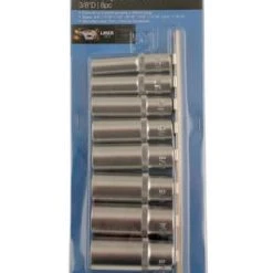 Laser 3/8inch Drive AF Deep Socket Set (8pc) 7 Laser 3/8inch Drive AF Deep Socket Set (8pc) -consew shop 5694 packaging