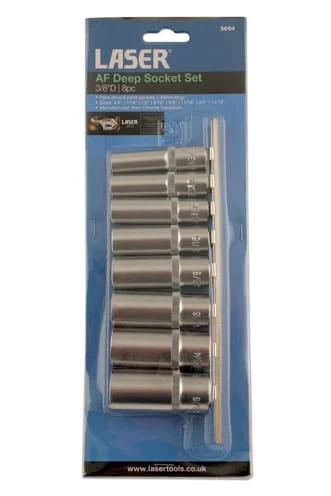 Laser 3/8inch Drive AF Deep Socket Set (8pc) 5 Laser 3/8inch Drive AF Deep Socket Set (8pc) - Image 3