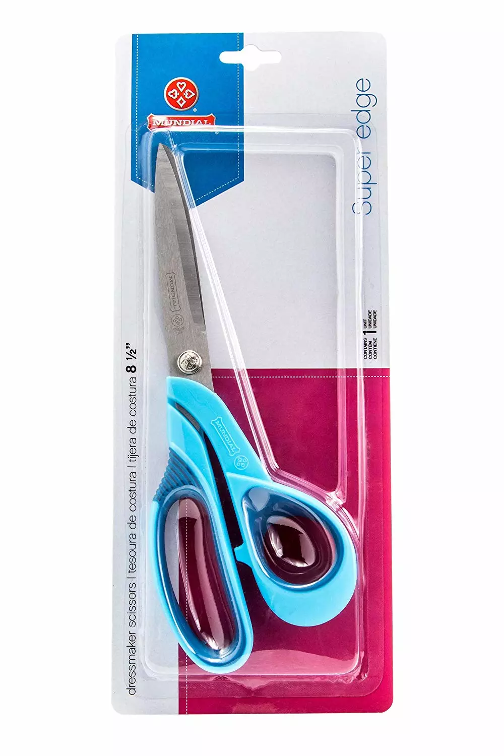 7 1/2" Blue Super Edge Dressmaker Shears - Mundial | GoldStar Tool 6 7 1/2" Blue Super Edge Dressmaker Shears - Mundial | GoldStar Tool - Image 4