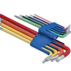 Laser Colour Coded Star Key Set – Ball End 9pc 10 Laser Colour Coded Star Key Set – Ball End 9pc -consew shop 7873 Left