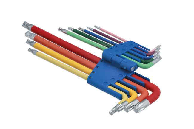 Laser Colour Coded Star Key Set – Ball End 9pc 4 Laser Colour Coded Star Key Set – Ball End 9pc - Image 2