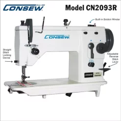 Consew CN2073R-DSM Single Needle Drop Feed Sewing Machine | GoldStar Tool -consew shop CN2093R