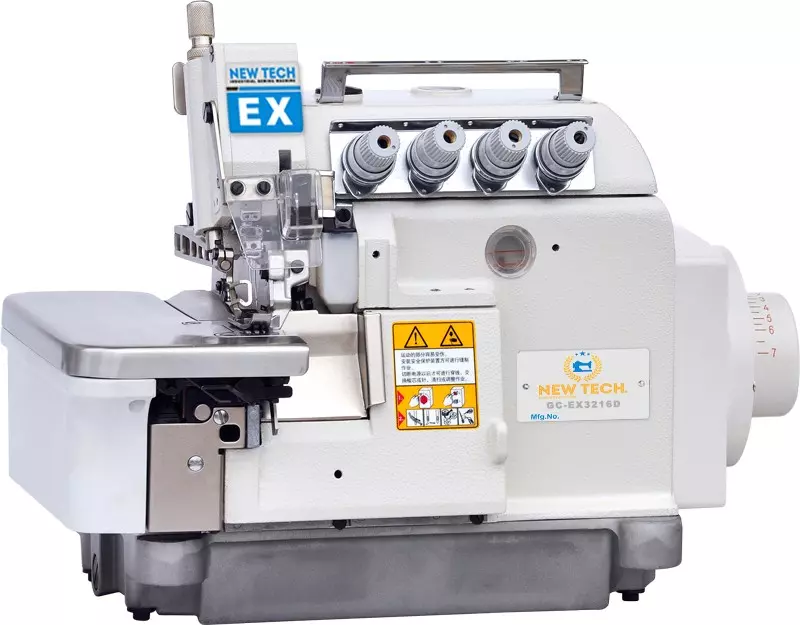 New-Tech EX-3216D 5 Thread Overlock Industrial Sewing Machine With Table And Built-in Direct Drive Servo Motor | GoldStar Tool 3 New-Tech EX-3216D 5 Thread Overlock Industrial Sewing Machine With Table And Built-in Direct Drive Servo Motor | GoldStar Tool