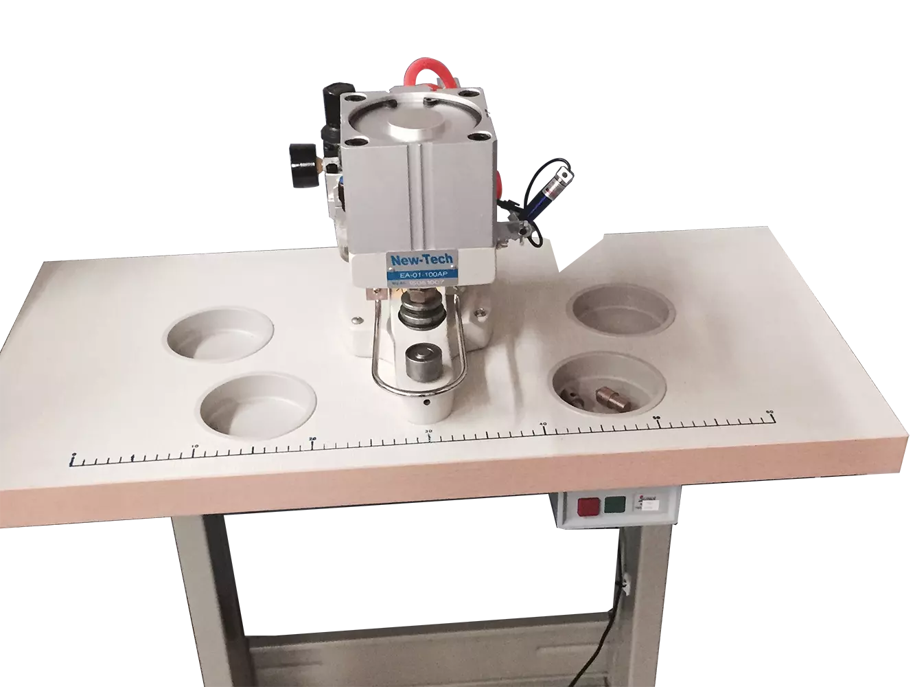 New-Tech New Tech Pneumatic Press For Grommets, Snaps, Buttons & Rivets W/Laser Pointer (1 Die Set) | GoldStar Tool 3 New-Tech New Tech Pneumatic Press For Grommets, Snaps, Buttons & Rivets W/Laser Pointer (1 Die Set) | GoldStar Tool