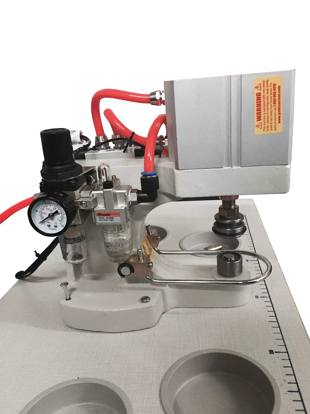 New-Tech New Tech Pneumatic Press For Grommets, Snaps, Buttons & Rivets W/Laser Pointer (1 Die Set) | GoldStar Tool 6 New-Tech New Tech Pneumatic Press For Grommets, Snaps, Buttons & Rivets W/Laser Pointer (1 Die Set) | GoldStar Tool - Image 4