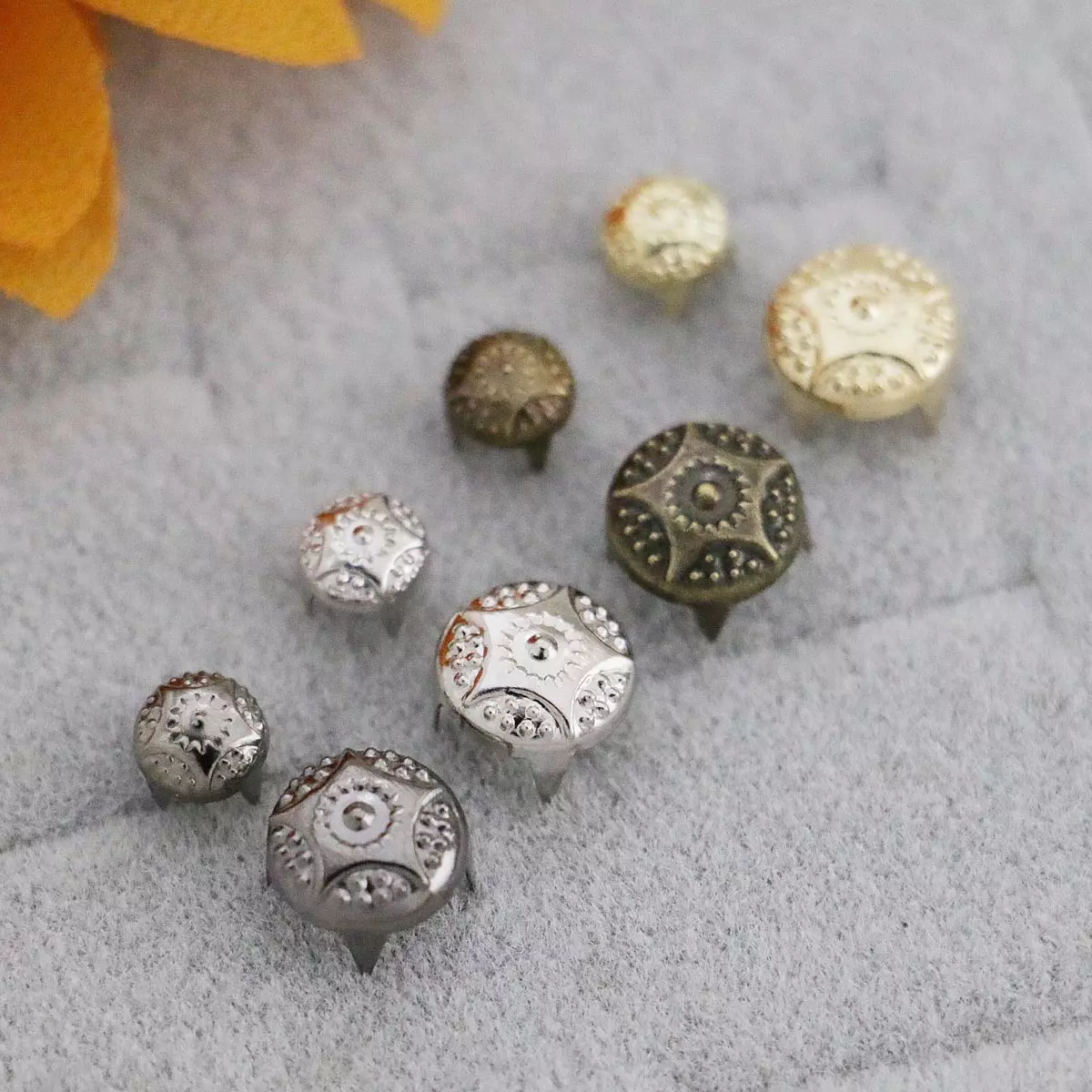 Prong Rivets - Modern Floral | GoldStar Tool 3 Prong Rivets - Modern Floral | GoldStar Tool