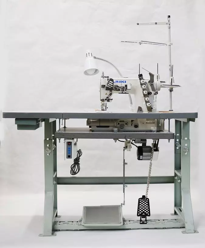 JUKI MF-7523 3 Needle Coverstitch Industrial Sewing Machine With Table And Servo Motor | GoldStar Tool 7 JUKI MF-7523 3 Needle Coverstitch Industrial Sewing Machine With Table And Servo Motor | GoldStar Tool - Image 5