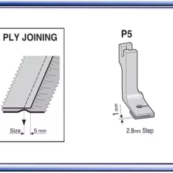 Shirring/Gathering Tape Presser Foot For Sewing Machines | GoldStar Tool -consew shop P5shirring