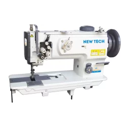 New-Tech GC-1560 2 Needle Unison Feed Lockstitch Industrial Sewing Machine With Table And Servo Motor | GoldStar Tool