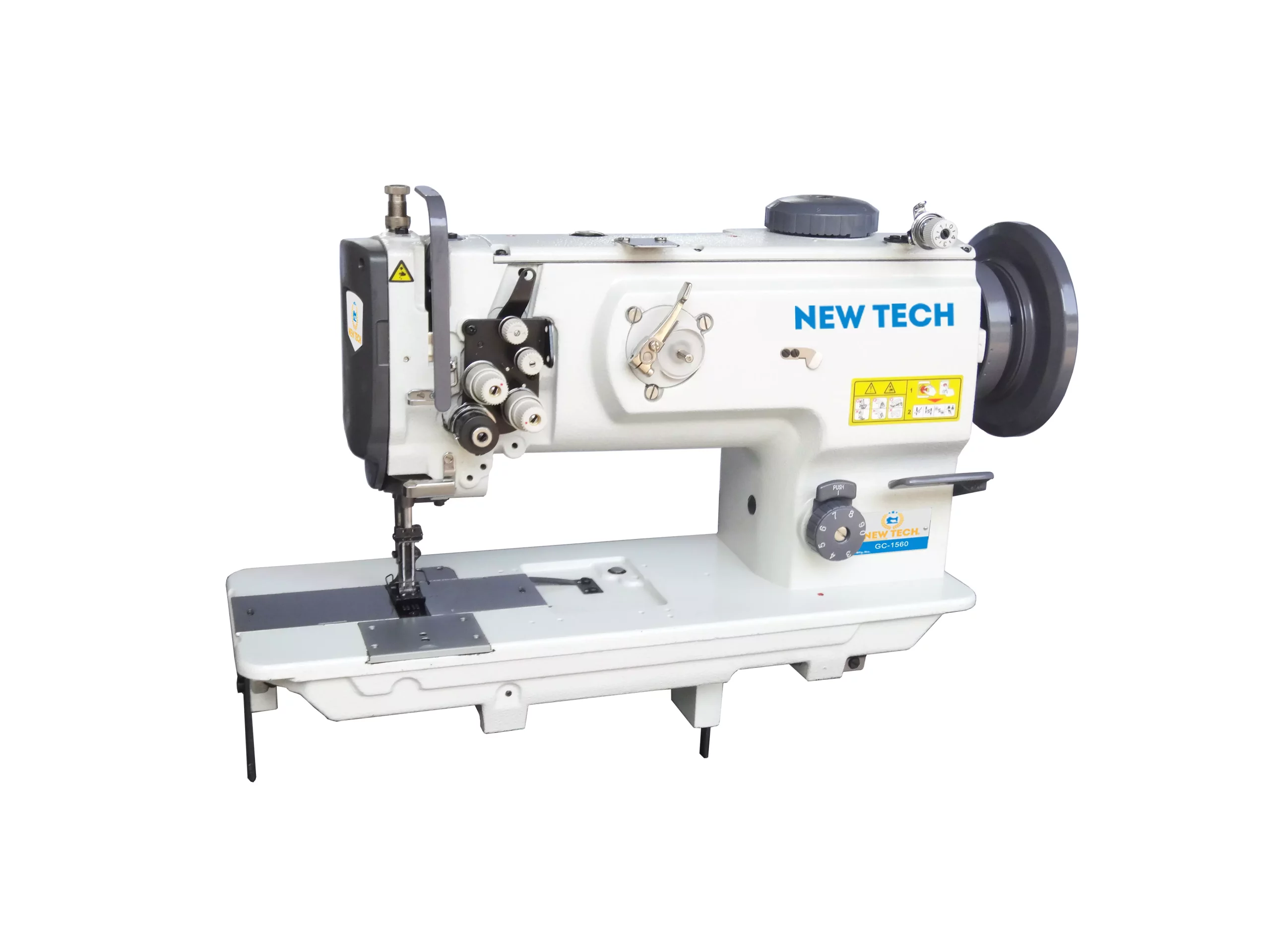 New-Tech GC-1560 2 Needle Unison Feed Lockstitch Industrial Sewing Machine With Table And Servo Motor | GoldStar Tool 3 New-Tech GC-1560 2 Needle Unison Feed Lockstitch Industrial Sewing Machine With Table And Servo Motor | GoldStar Tool