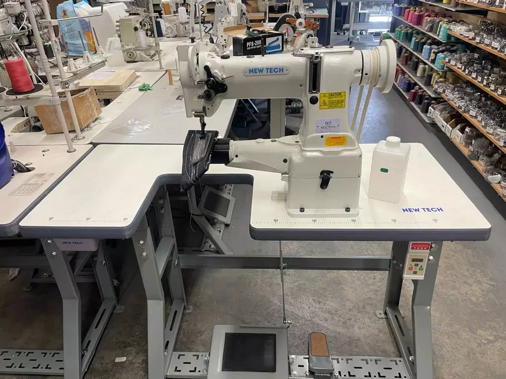 New-Tech GC-8B Cylindrical Bed Compound Feed Lockstitch Industrial Sewing Machine With Table And Servo Motor | GoldStar Tool 4 New-Tech GC-8B Cylindrical Bed Compound Feed Lockstitch Industrial Sewing Machine With Table And Servo Motor | GoldStar Tool - Image 2