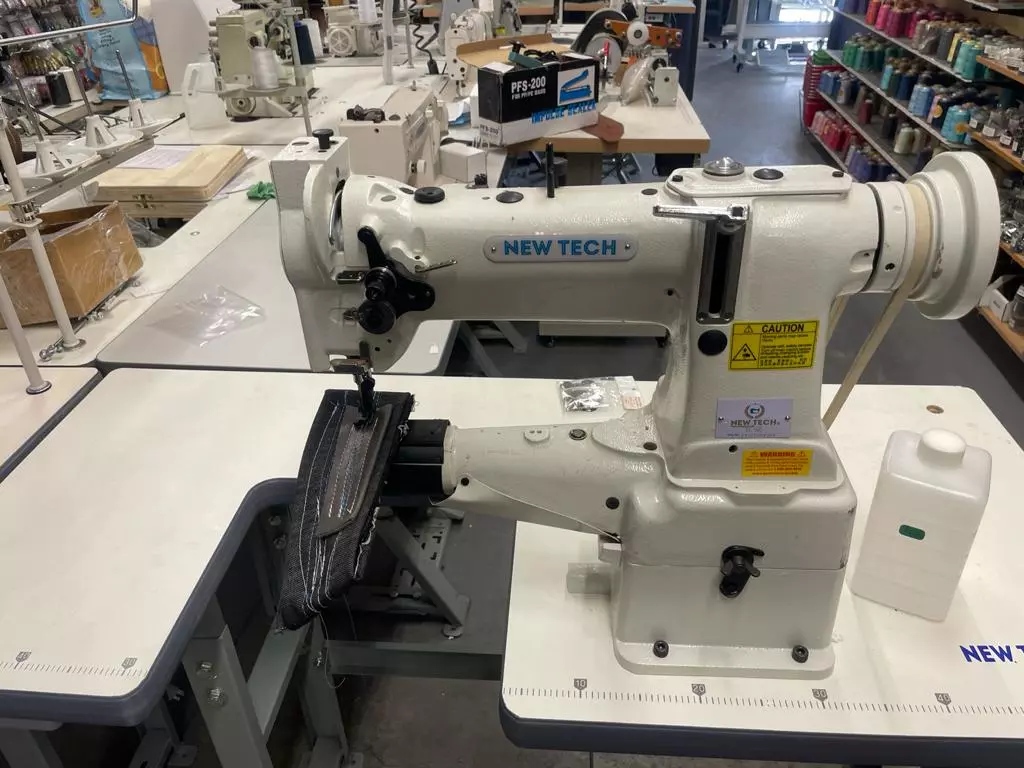 New-Tech GC-8B Cylindrical Bed Compound Feed Lockstitch Industrial Sewing Machine With Table And Servo Motor | GoldStar Tool 5 New-Tech GC-8B Cylindrical Bed Compound Feed Lockstitch Industrial Sewing Machine With Table And Servo Motor | GoldStar Tool - Image 3