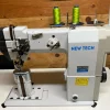 New-Tech GC-9920D High Speed, Post Bed, 2 Needle, Roller Feed, Lockstitch Industrial Sewing Machine With Table And Built-In Direct Drive Servo Motor | GoldStar Tool -consew shop gc 9920a