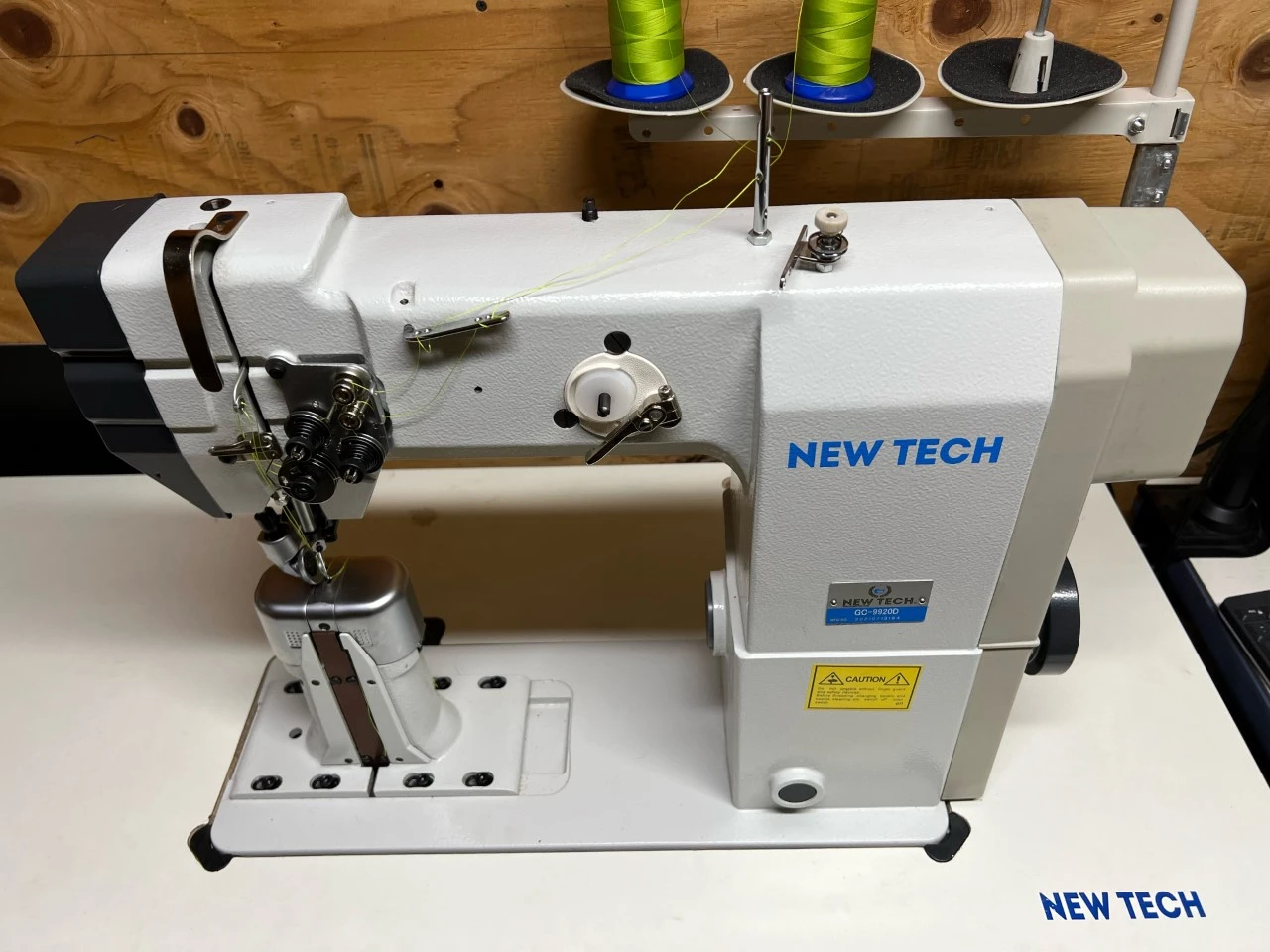 New-Tech GC-9920D High Speed, Post Bed, 2 Needle, Roller Feed, Lockstitch Industrial Sewing Machine With Table And Built-In Direct Drive Servo Motor | GoldStar Tool 8 New-Tech GC-9920D High Speed, Post Bed, 2 Needle, Roller Feed, Lockstitch Industrial Sewing Machine With Table And Built-In Direct Drive Servo Motor | GoldStar Tool - Image 6