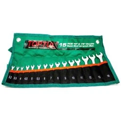 FROST Double Open End Wrench Set 15° & 75° Angles – 15 Pieces 9 FROST Double Open End Wrench Set 15° & 75° Angles – 15 Pieces -consew shop graj1501