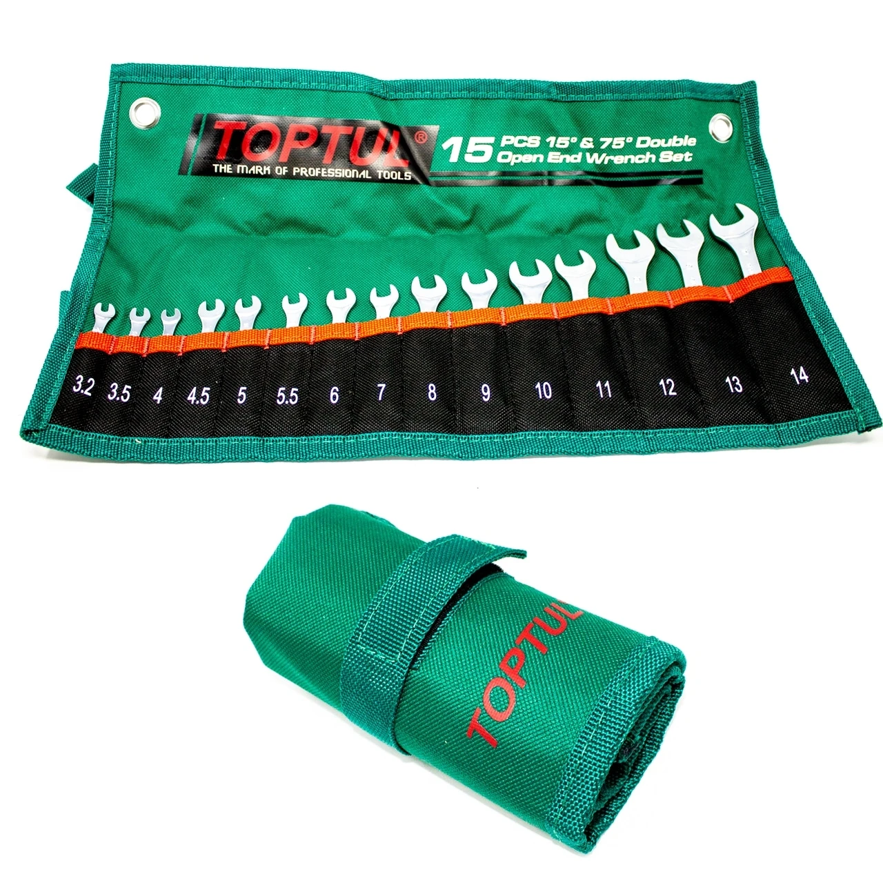 FROST Double Open End Wrench Set 15° & 75° Angles – 15 Pieces 3 FROST Double Open End Wrench Set 15° & 75° Angles – 15 Pieces