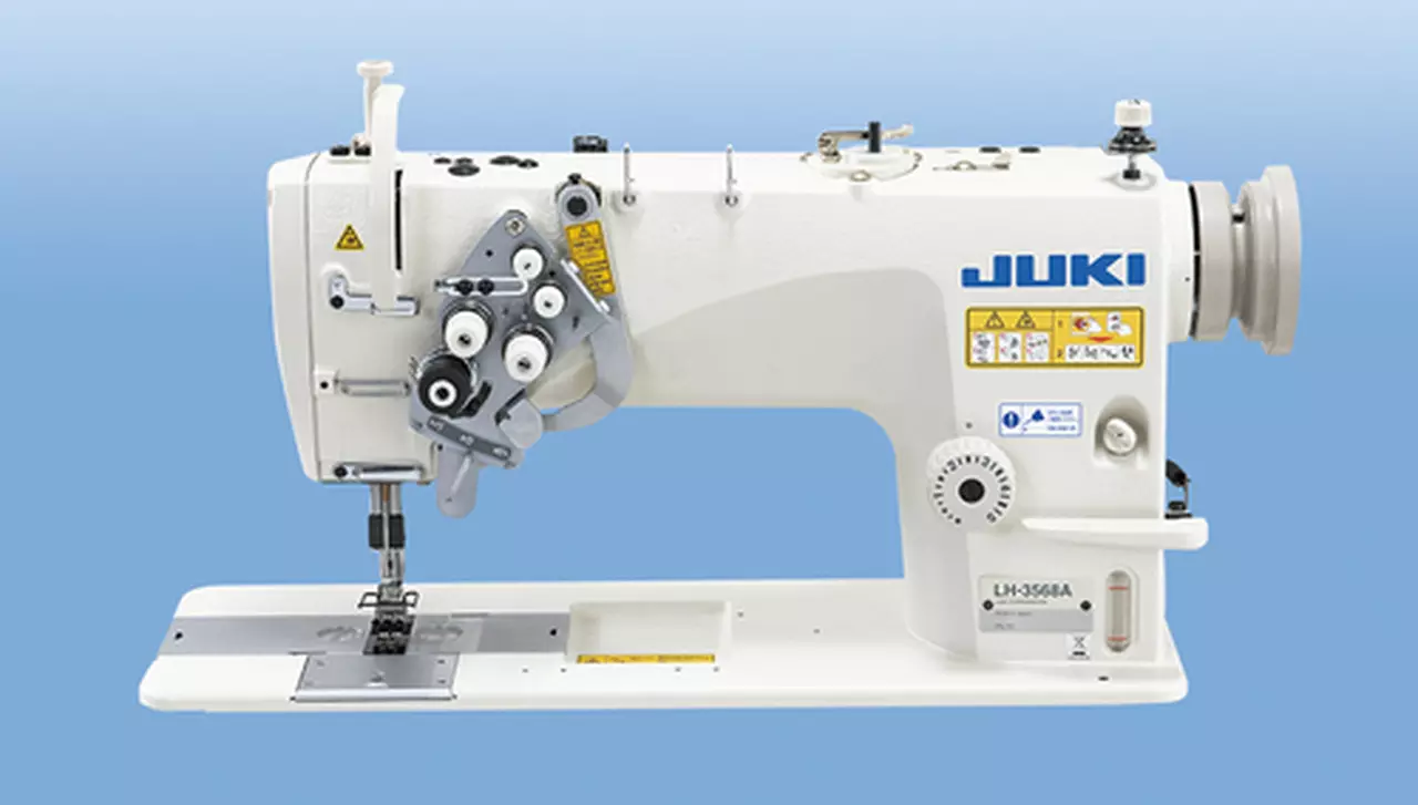 JUKI LH-3588A Semi-dry-head, 2-needle Organized Split Needle Bar Lockstitch Industrial Sewing Machine With Table And Servo Motor | GoldStar Tool 3 JUKI LH-3588A Semi-dry-head, 2-needle Organized Split Needle Bar Lockstitch Industrial Sewing Machine With Table And Servo Motor | GoldStar Tool