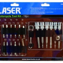 Laser Alldrive Metric / AF Socket And Ratchet Set 19pc 7 Laser Alldrive Metric / AF Socket And Ratchet Set 19pc -consew shop m832 package