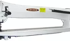 Consew 206RBL-30 Triple Feed Heavy Duty Single Needle Lockstitch Industrial Sewing Machine With Table And Servo Motor | GoldStar Tool