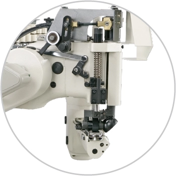 JUKI MS-3580 Series Feed-off-the-Arm 3 Needle Double Chainstitch Industrial Sewing Machine With Table And Motor | GoldStar Tool 5 JUKI MS-3580 Series Feed-off-the-Arm 3 Needle Double Chainstitch Industrial Sewing Machine With Table And Motor | GoldStar Tool - Image 3