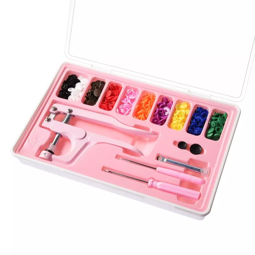 Rainbow Plastic Snap Fastener Kit And Case | GoldStar Tool 3 Rainbow Plastic Snap Fastener Kit And Case | GoldStar Tool