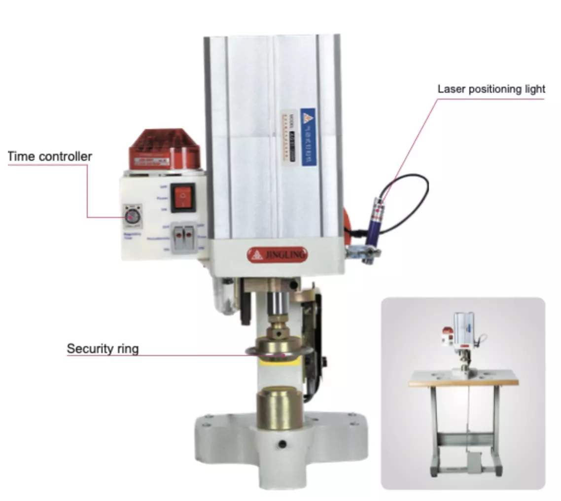 Pneumatic Curtain Grommet Attaching Machine Bundle With Servo Motor #JLQ-01-125SH | GoldStar Tool 4 Pneumatic Curtain Grommet Attaching Machine Bundle With Servo Motor #JLQ-01-125SH | GoldStar Tool - Image 2
