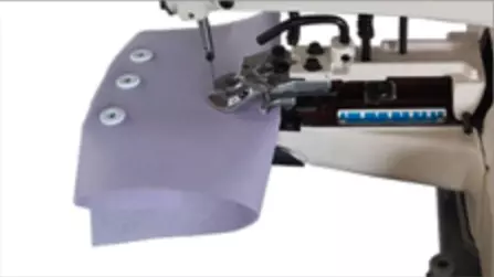 New-Tech GC-1377D Chainstitch Button Attaching Industrial Sewing Machine With Table And Built-in Direct Drive Servo Motor | GoldStar Tool 4 New-Tech GC-1377D Chainstitch Button Attaching Industrial Sewing Machine With Table And Built-in Direct Drive Servo Motor | GoldStar Tool - Image 2