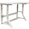 Universal Sewing Machine Table With K-Leg Assembly Frame | GoldStar Tool -consew shop table white legs1