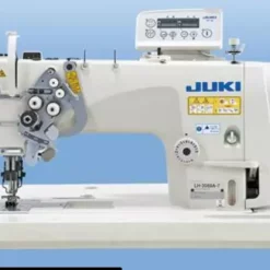 JUKI LH-3588-7 Semi-dry-head, 2-needle Organized Split Needle Bar Lockstitch Industrial Sewing Machine With Table And Servo Motor | GoldStar Tool