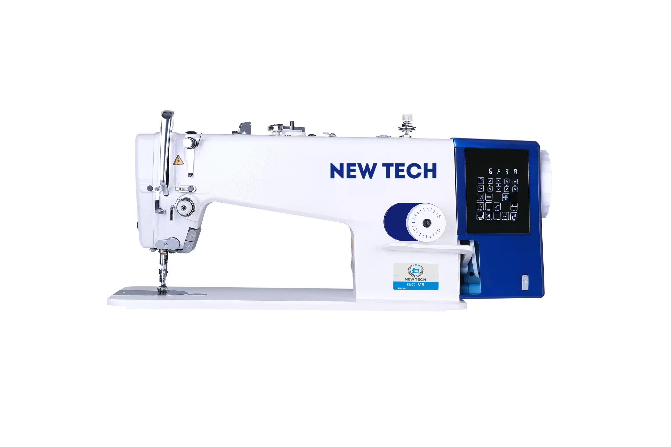 New-Tech GC-V5 High-Speed "M" Bobbin Single Needle Lockstitch Direct Drive Industrial Sewing Machine With Table And Servo Motor | GoldStar Tool 3 New-Tech GC-V5 High-Speed "M" Bobbin Single Needle Lockstitch Direct Drive Industrial Sewing Machine With Table And Servo Motor | GoldStar Tool